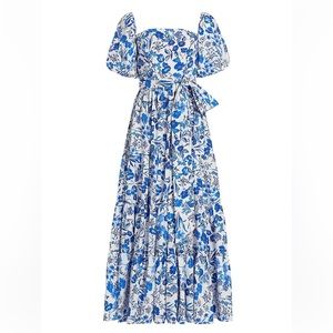 Cara Cara Whethersfield Puff Sleeve Maxi Dress